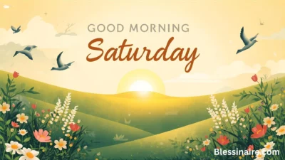 Good Morning Saturday Blessings to Start Your Weekend