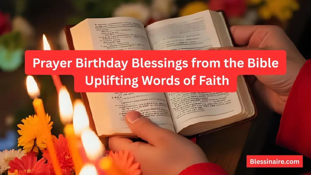 Prayer Birthday Blessings from the Bible: Uplifting Words of Faith