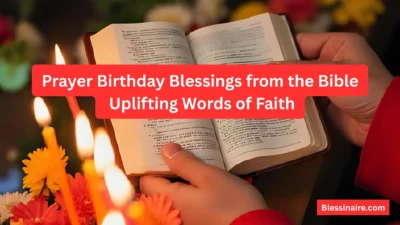 Prayer Birthday Blessings from the Bible: Uplifting Words of Faith