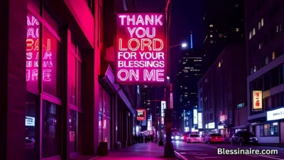 Thank You Lord for Your Blessings on Me