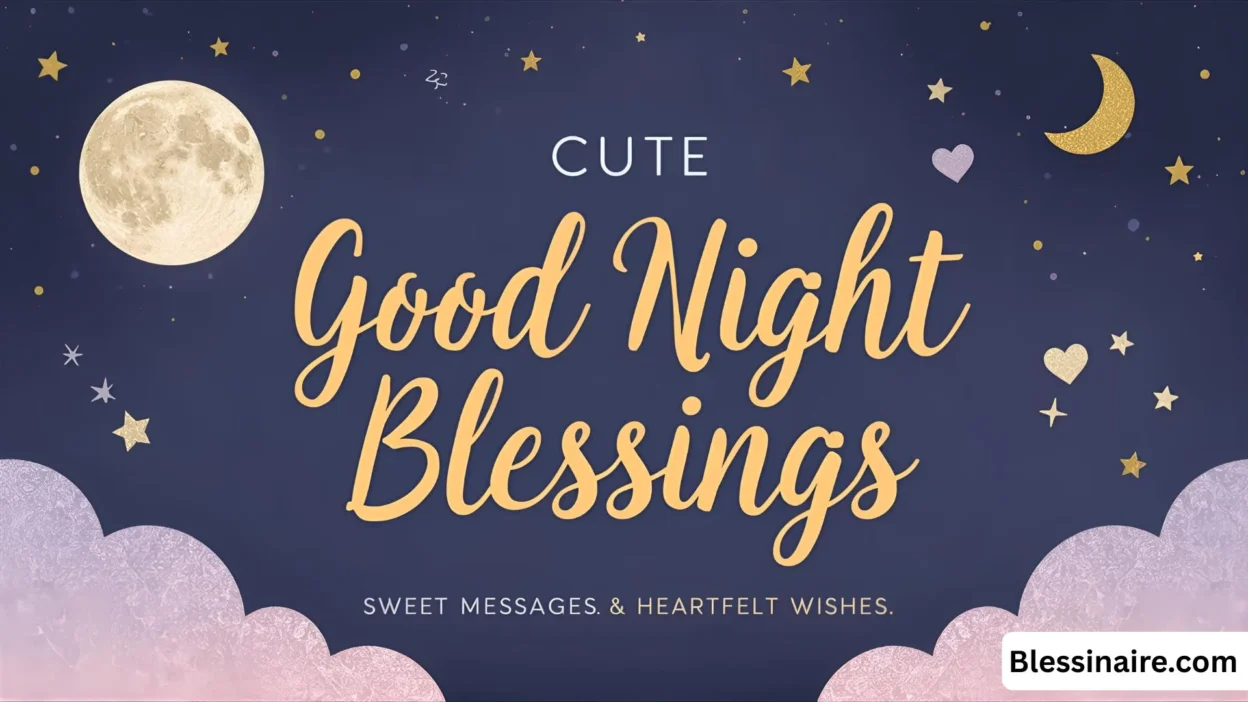 Cute Good Night Blessings Sweet Messages & Heartfelt Wishe
