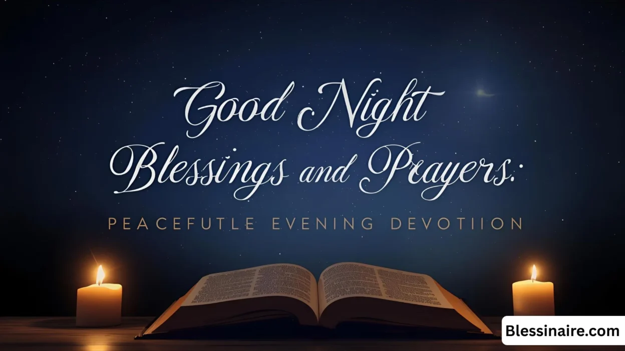 Good Night Blessings and Prayers Peaceful Evening Devotions