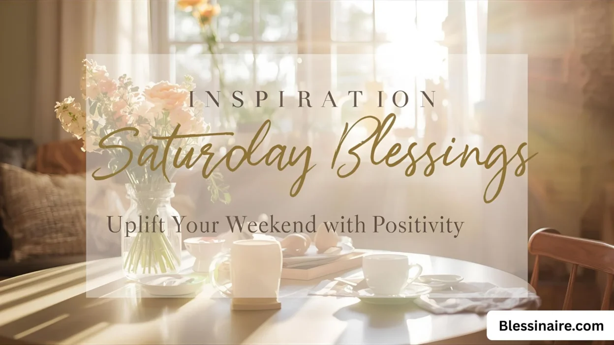 Inspiration Saturday Blessings Uplift Your Weekend with Positivity