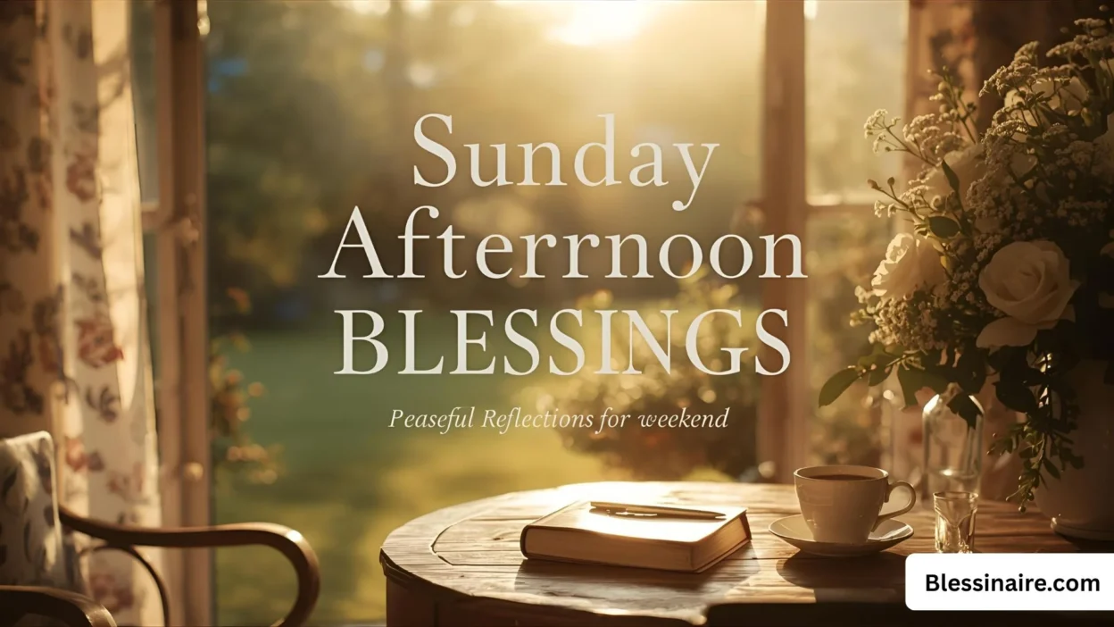 Sunday Afternoon Blessings Peaceful Reflections for Weekend