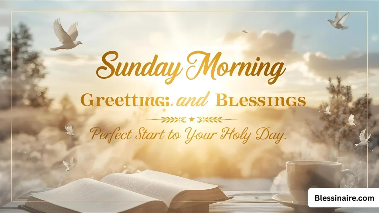 Sunday Morning Greetings and Blessings Perfect Start to Your Holy Day