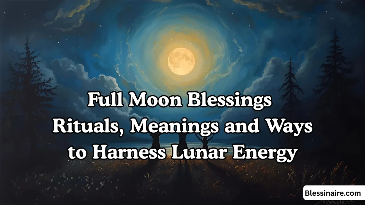 Full Moon Blessings Rituals, Meanings and Ways to Harness Lunar Energy