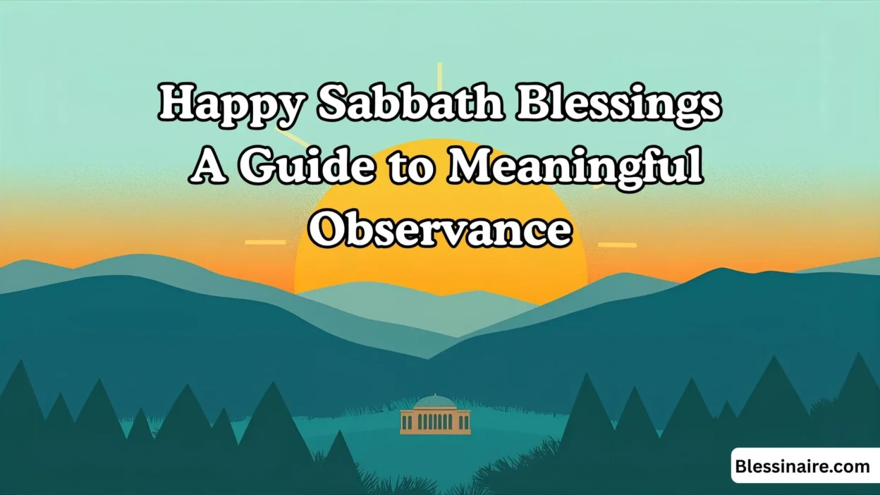 Happy Sabbath Blessings A Guide to Meaningful Observance