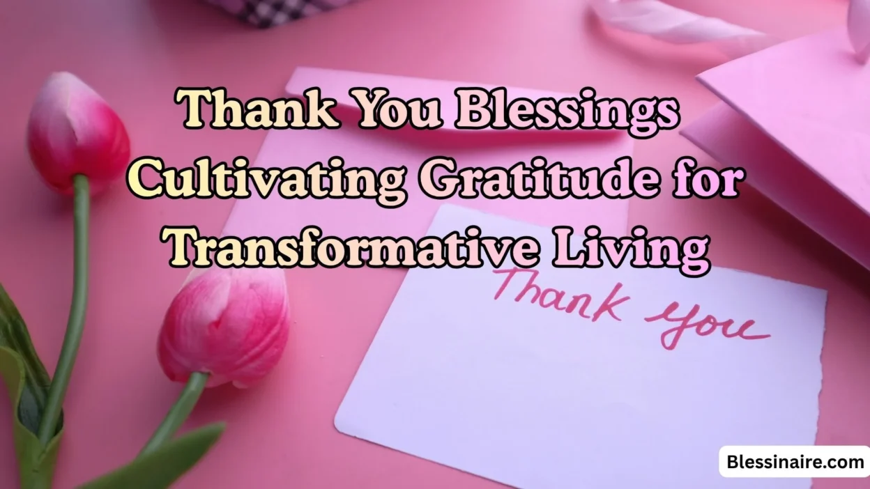 Thank You Blessings Cultivating Gratitude for Transformative Living