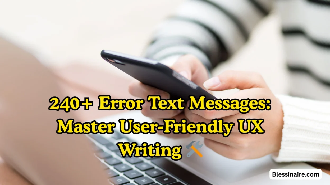 Error Text Messages