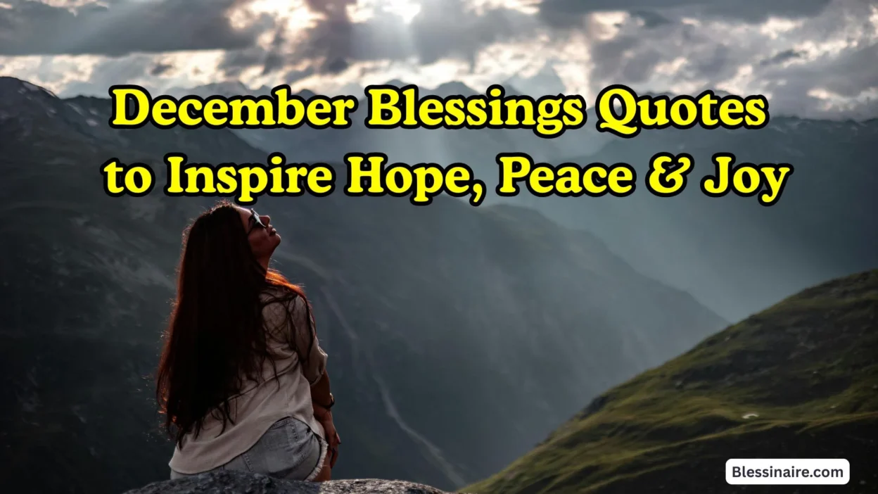 December Blessings Quotes to Inspire Hope, Peace & Joy